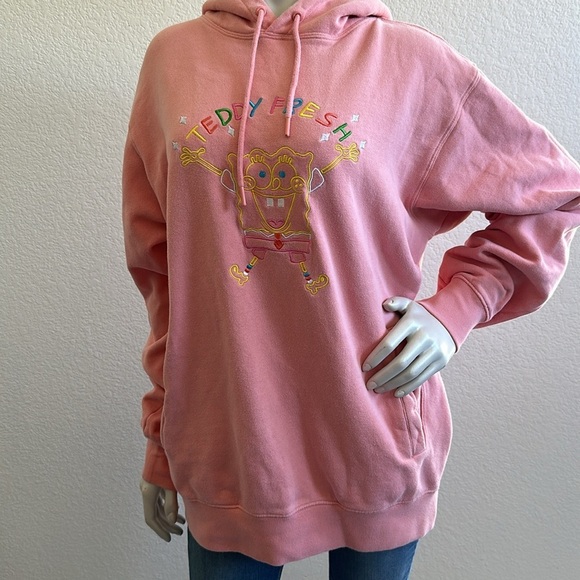 Teddy Fresh x SpongeBob Hoodie (Pink) Size Large Limited Edition - Picture 7 of 10